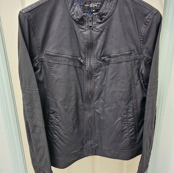 Wilson's Leather Black Rivet Men's Jacket - Picture 1 of 7